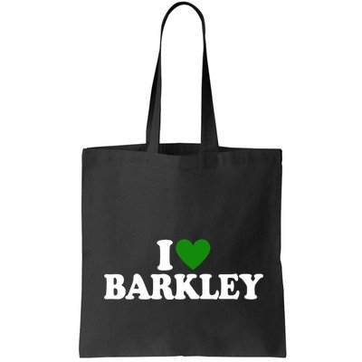 I Love Barkley St Patricks Day I Heart Barkley Bag