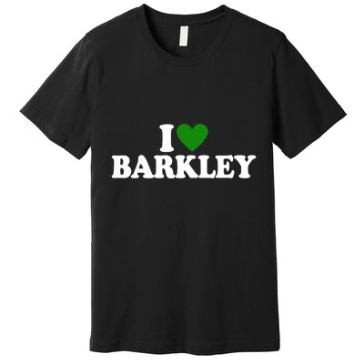 I Love Barkley St Patricks Day I Heart Barkley Premium T-Shirt