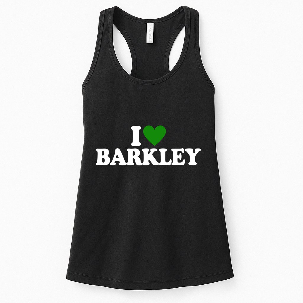 I Love Barkley St Patricks Day I Heart Barkley Womens Tank Top