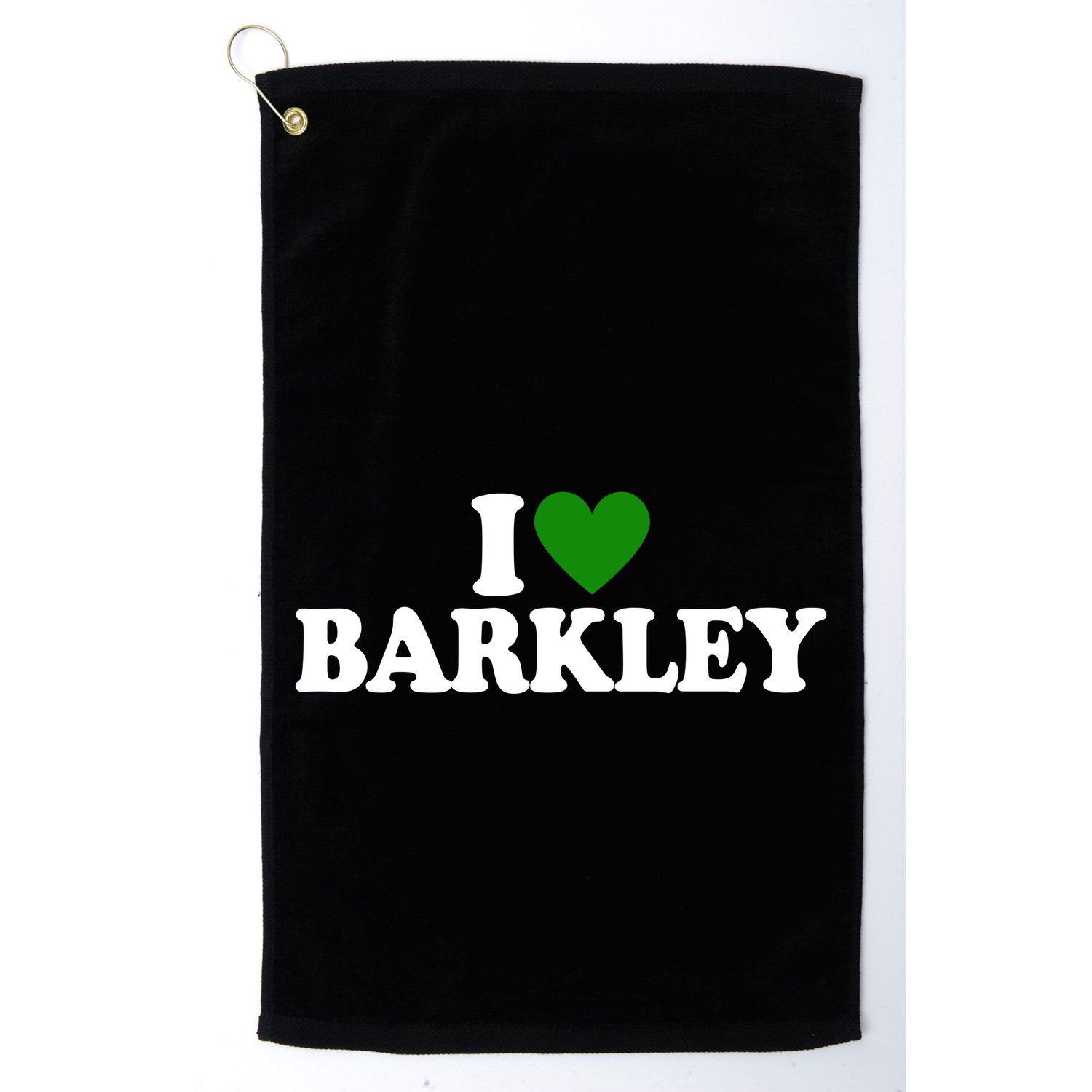 I Love Barkley St Patricks Day I Heart Barkley Golf Towel