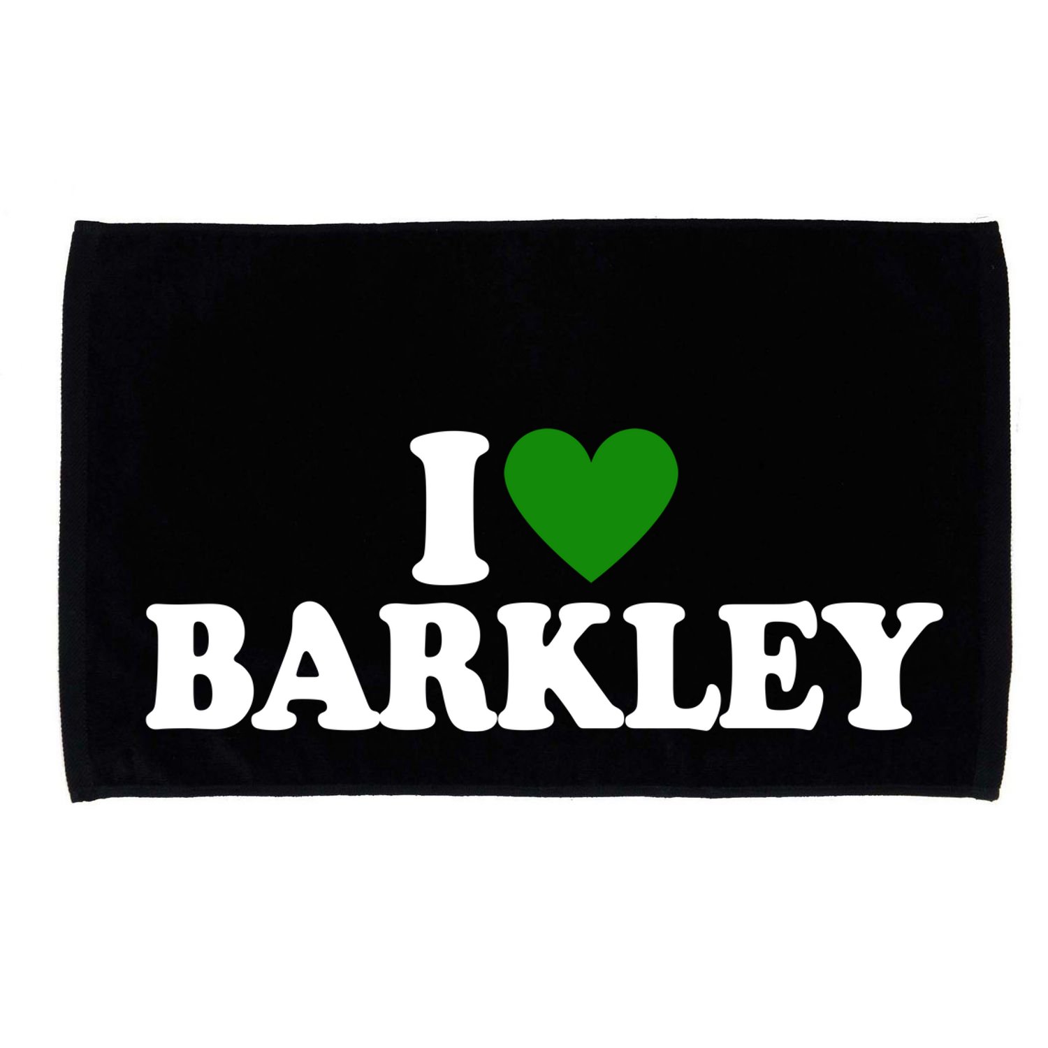 I Love Barkley St Patricks Day I Heart Barkley Microfiber Hand Towel