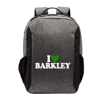 I Love Barkley St Patricks Day I Heart Barkley Vector Backpack