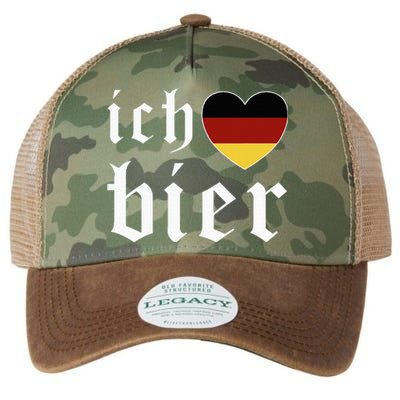 Ich Liebe Bier German Flag Oktoberfest Costume Beer Festival Legacy Tie Dye Trucker Hat