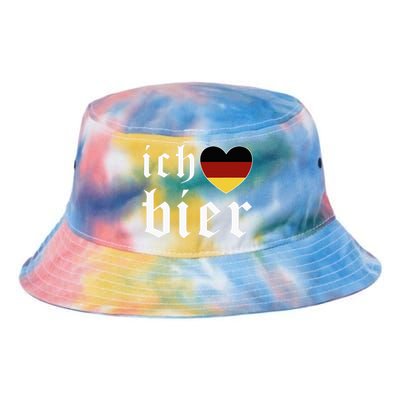 Ich Liebe Bier German Flag Oktoberfest Costume Beer Festival Tie Dye Newport Bucket Hat