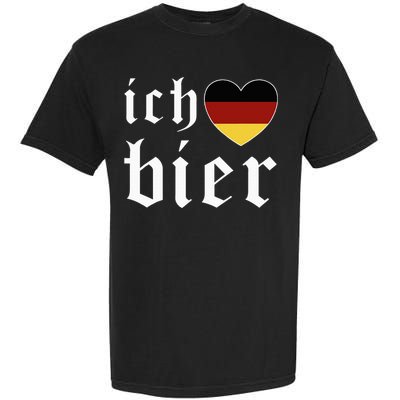 Ich Liebe Bier German Flag Oktoberfest Costume Beer Festival Garment-Dyed Heavyweight T-Shirt