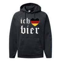 Ich Liebe Bier German Flag Oktoberfest Costume Beer Festival Performance Fleece Hoodie