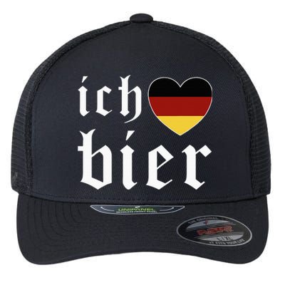 Ich Liebe Bier German Flag Oktoberfest Costume Beer Festival Flexfit Unipanel Trucker Cap