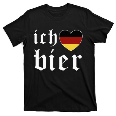 Ich Liebe Bier German Flag Oktoberfest Costume Beer Festival T-Shirt