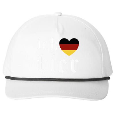 Ich Liebe Bier German Flag Oktoberfest Costume Beer Festival Snapback Five-Panel Rope Hat