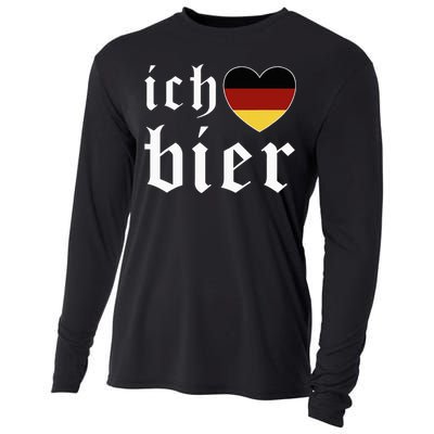 Ich Liebe Bier German Flag Oktoberfest Costume Beer Festival Cooling Performance Long Sleeve Crew