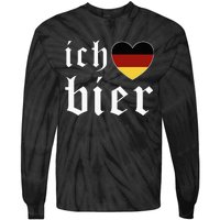 Ich Liebe Bier German Flag Oktoberfest Costume Beer Festival Tie-Dye Long Sleeve Shirt