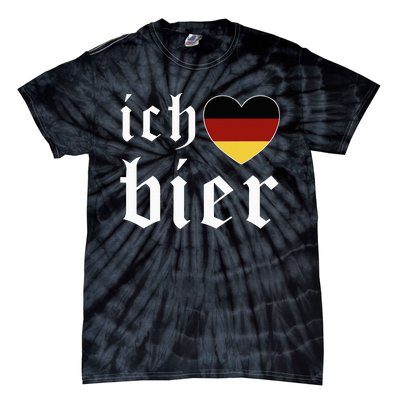 Ich Liebe Bier German Flag Oktoberfest Costume Beer Festival Tie-Dye T-Shirt