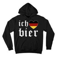 Ich Liebe Bier German Flag Oktoberfest Costume Beer Festival Tall Hoodie