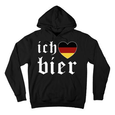 Ich Liebe Bier German Flag Oktoberfest Costume Beer Festival Tall Hoodie