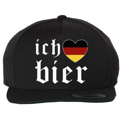 Ich Liebe Bier German Flag Oktoberfest Costume Beer Festival Wool Snapback Cap