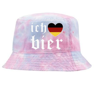 Ich Liebe Bier German Flag Oktoberfest Costume Beer Festival Tie-Dyed Bucket Hat