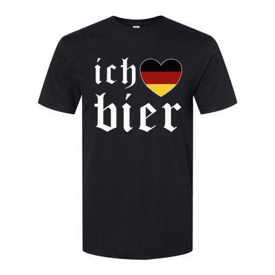 Ich Liebe Bier German Flag Oktoberfest Costume Beer Festival Softstyle CVC T-Shirt