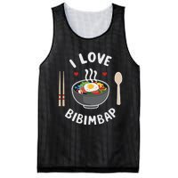 I Love Bibimbap Korean Food Heart Chopsticks Mesh Reversible Basketball Jersey Tank