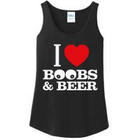 I Love Boobs And Beer Ladies Essential Tank