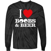 I Love Boobs And Beer Tie-Dye Long Sleeve Shirt