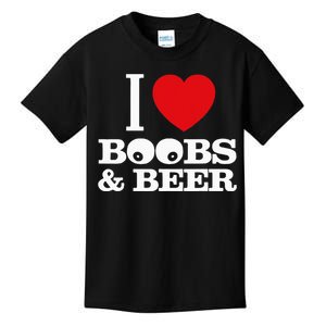 I Love Boobs And Beer Kids T-Shirt