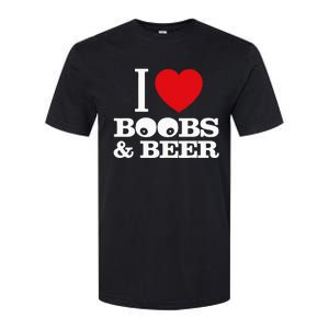 I Love Boobs And Beer Softstyle CVC T-Shirt