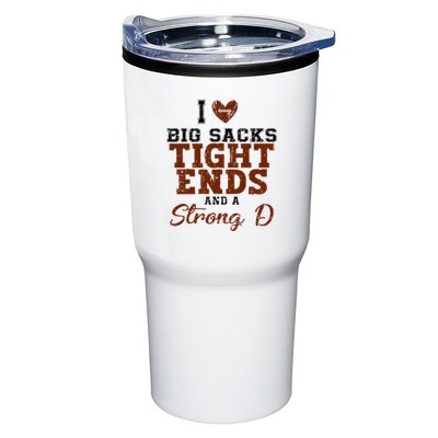 I Love Big Sacks Tight Ends And A Strong D Tumbler
