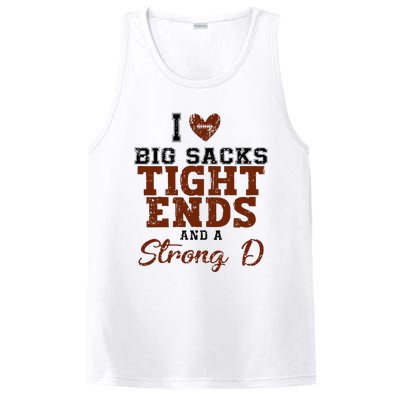 I Love Big Sacks Tight Ends And A Strong D PosiCharge Competitor Tank