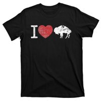 I Love Buffalo Vintage Buffalo With Bison T-Shirt