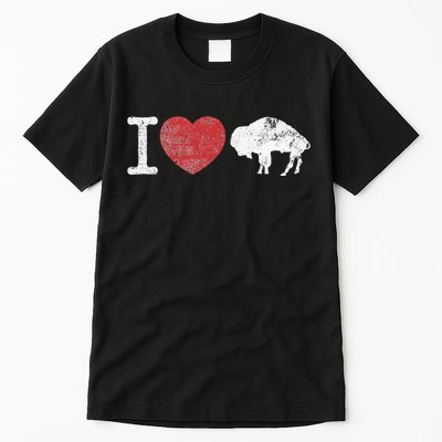 I Love Buffalo Vintage Buffalo With Bison Tall T-Shirt