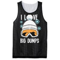 I Love Big Dumps Snowboarder Snowboarding Freestyle Boarder Mesh Reversible Basketball Jersey Tank