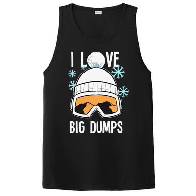 I Love Big Dumps Snowboarder Snowboarding Freestyle Boarder PosiCharge Competitor Tank