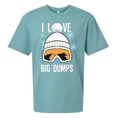 I Love Big Dumps Snowboarder Snowboarding Freestyle Boarder Sueded Cloud Jersey T-Shirt