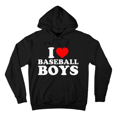 I Love Baseball I Heart Baseball Funny Hoodie