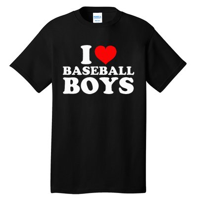 I Love Baseball I Heart Baseball Funny Tall T-Shirt