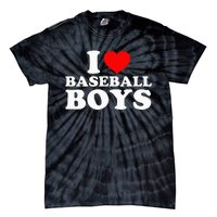 I Love Baseball I Heart Baseball Funny Tie-Dye T-Shirt