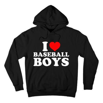 I Love Baseball I Heart Baseball Funny Tall Hoodie