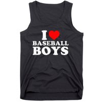 I Love Baseball I Heart Baseball Funny Tank Top