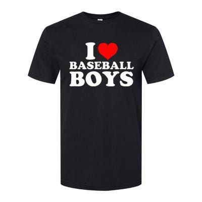 I Love Baseball I Heart Baseball Funny Softstyle® CVC T-Shirt