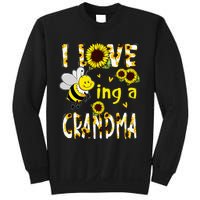 I Love Being A Grandma Sunflower Bee Mothers Day Sweatshirt