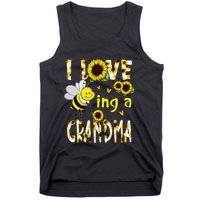 I Love Being A Grandma Sunflower Bee Mothers Day Tank Top