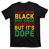 I Love Being Black It's Dope Afro Hair Black History Month T-Shirt