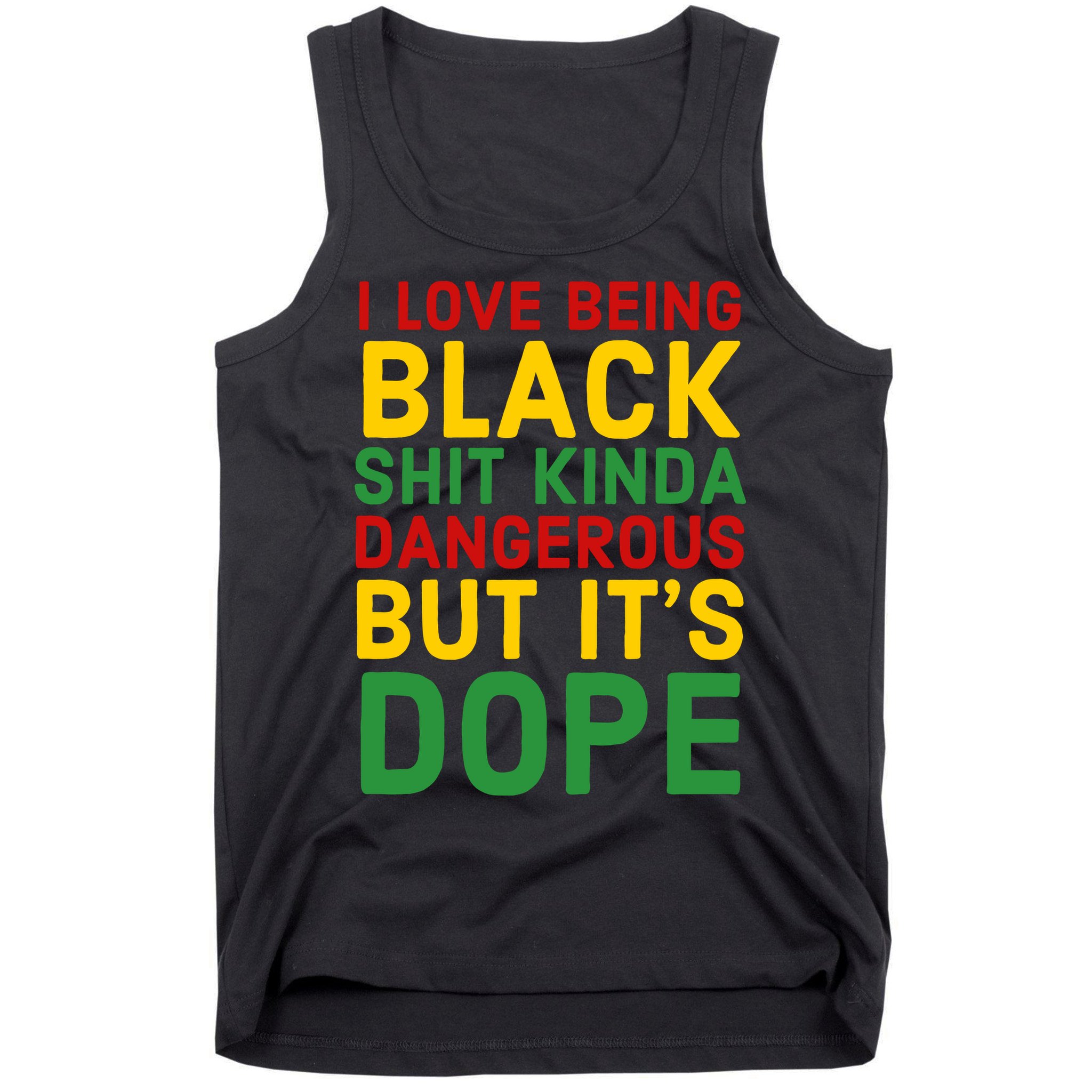I Love Being Black It's Dope Afro Hair Black History Month Tank Top