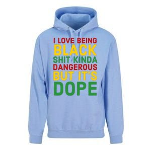 I Love Being Black It's Dope Afro Hair Black History Month Unisex Surf Hoodie