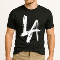 Interlocking La Brush Design Los Angeles California Cooling Performance Crew T-Shirt