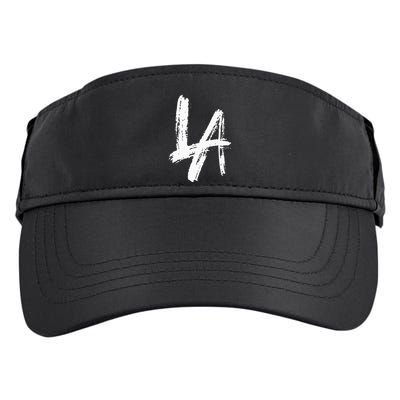 Interlocking La Brush Design Los Angeles California Adult Drive Performance Visor