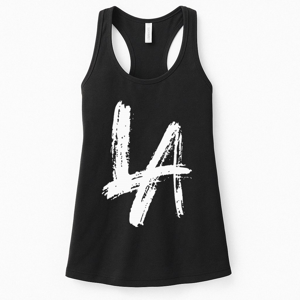 Interlocking La Brush Design Los Angeles California Womens Tank Top