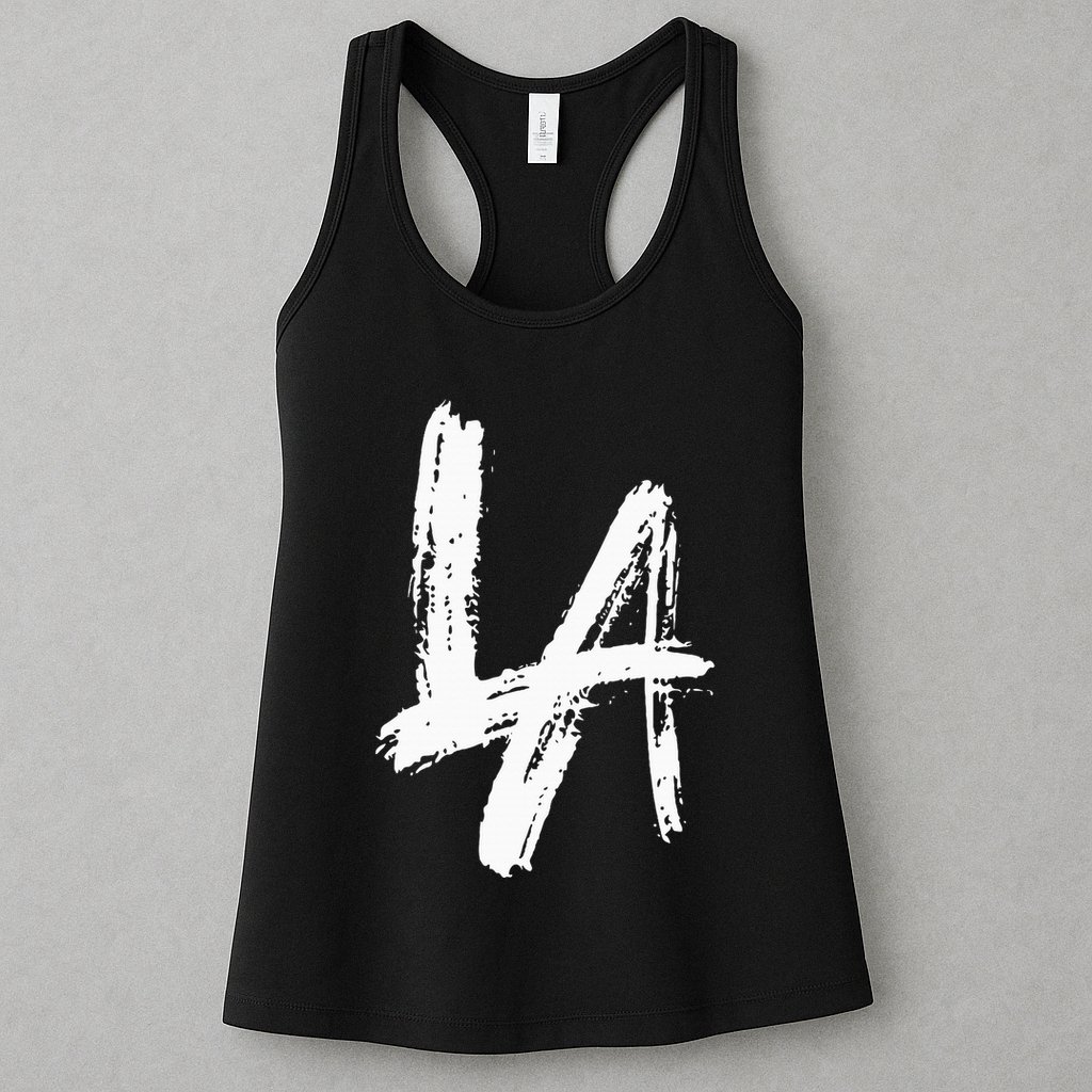 Interlocking La Brush Design Los Angeles California Womens Tank Top
