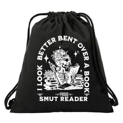 I look Better Bent Over A Book Smut Reader  Drawstring Bag