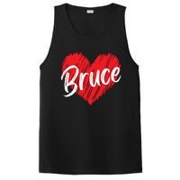 I Love Bruce Heart Funny Bruce PosiCharge Competitor Tank